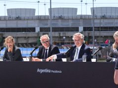 Alberto inauguró la Central de Ensenada y puso en duda la fecha de finalización del gasoducto