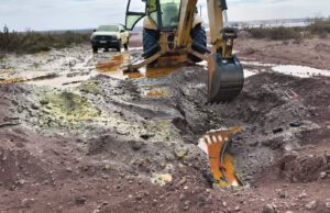 Neuquén: explosión y derrame de petróleo a metros del lago Mari Menuco