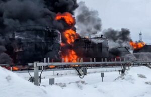 Ucrania atacó una terminal de petróleo rusa en Crimea