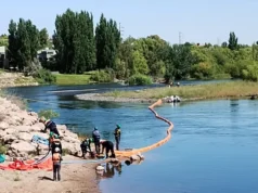 Simulacro por derrame en el río Neuquén refuerza prevención