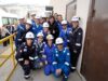 Milei recorrió la nueva planta de Compañía Mega en Bahía Blanca