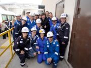 Milei recorrió la nueva planta de Compañía Mega en Bahía Blanca